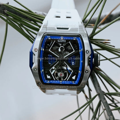 BONEST GATTI Skeleton Tonneau Automatic Men Watch BG5501