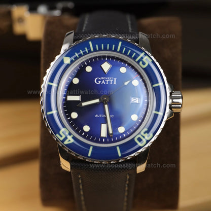 BONEST GATTI Unidirectional Rotating Bezel Automatic Men Watch BG8002