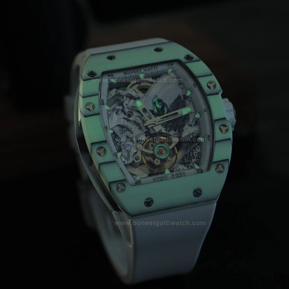 BONEST GATTI Road of Climb 3D Mountain Climber Tonneau Automatic Watch BG9002