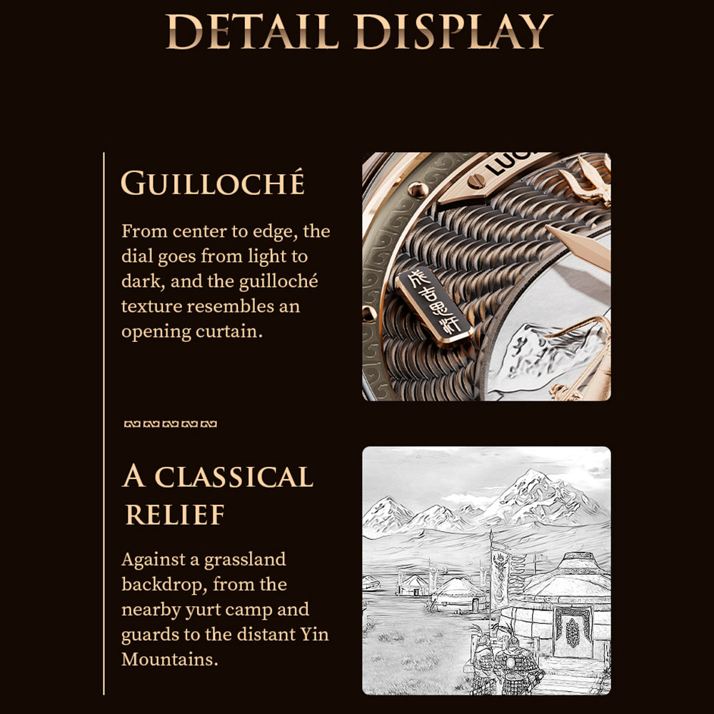 LUCKY HARVEY Genghis Khan Automata Chiming Watch Limited Edition 100 PCS