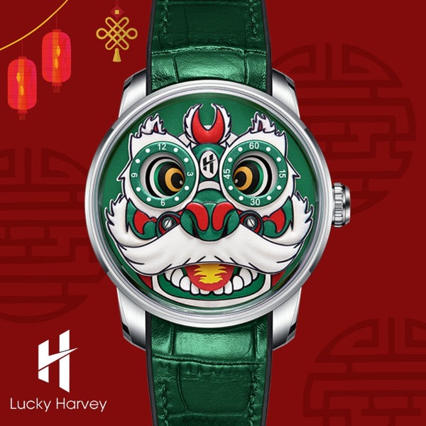 Lucky Harvey Lion Dance Automaton Automatic LH001 Movement Luminous Watch