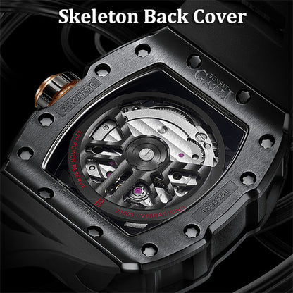 BONEST GATTI  Skeleton Movement Watch Auto Calendar Citizen Automatic Mechanical Movement Luminous Sapphire Men's watch GB9904