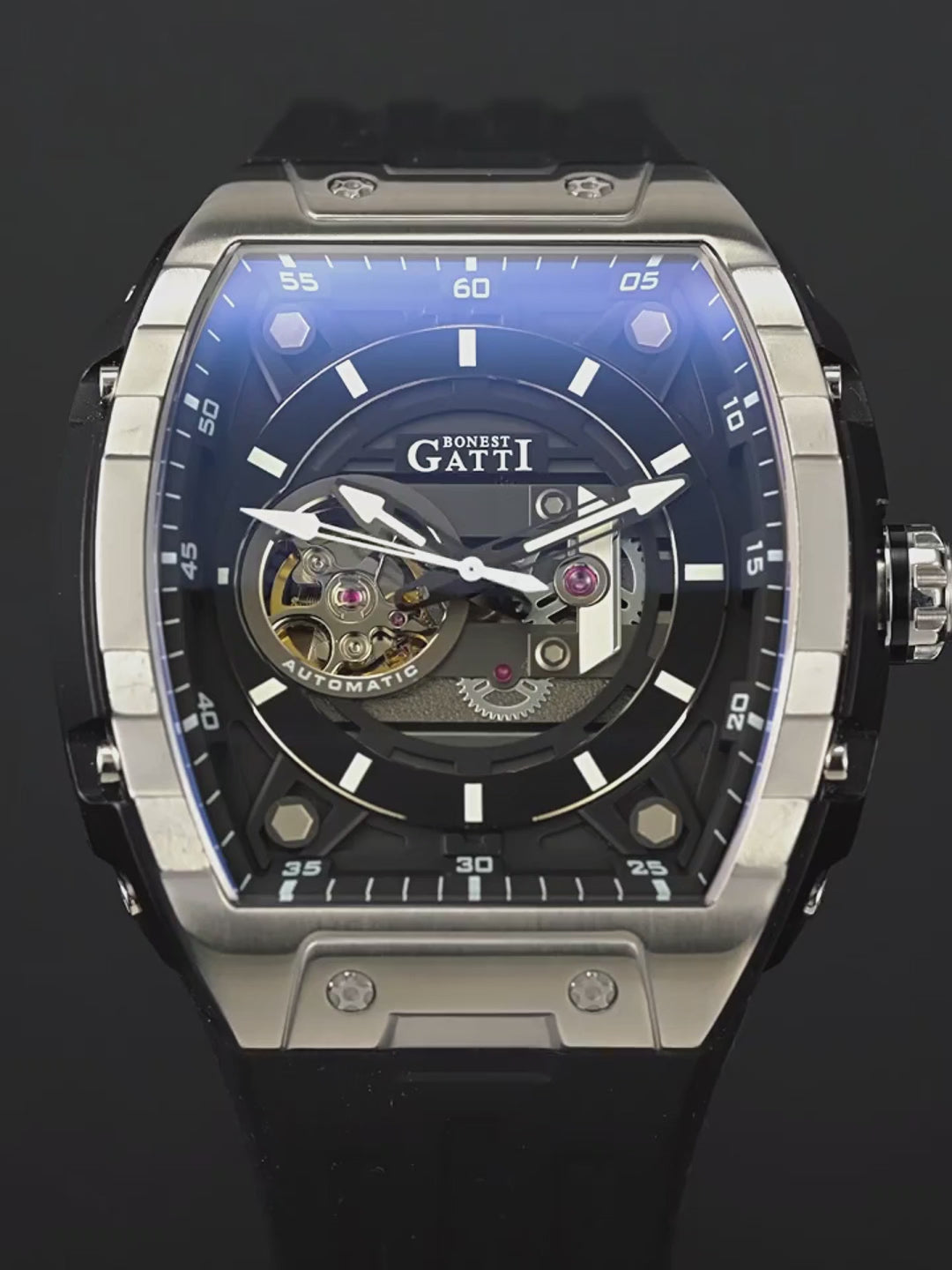 BONEST GATTI Tonneau Automatic Men Watch Phantom Speed Series