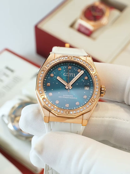 BONEST GATTI 42 Zircon Bezel CITIZEN Automatic Women Watch BG8902