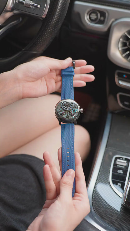 BONEST GATTI  Automatic Watch Carbon Fiber Dial Dome Sapphire Crystal BG4002