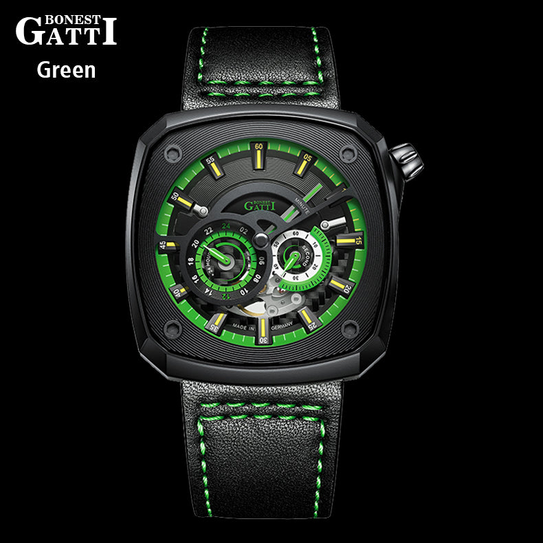 BONEST GATTI CITIZEN BT16-OIG Automatic Movement Square shaped Case  Luminous GB6601-B