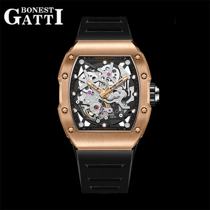 BONEST GATTI Automatic Mechanical Watch Citizen Movement Luminous Barrel Men's Watch BG9905