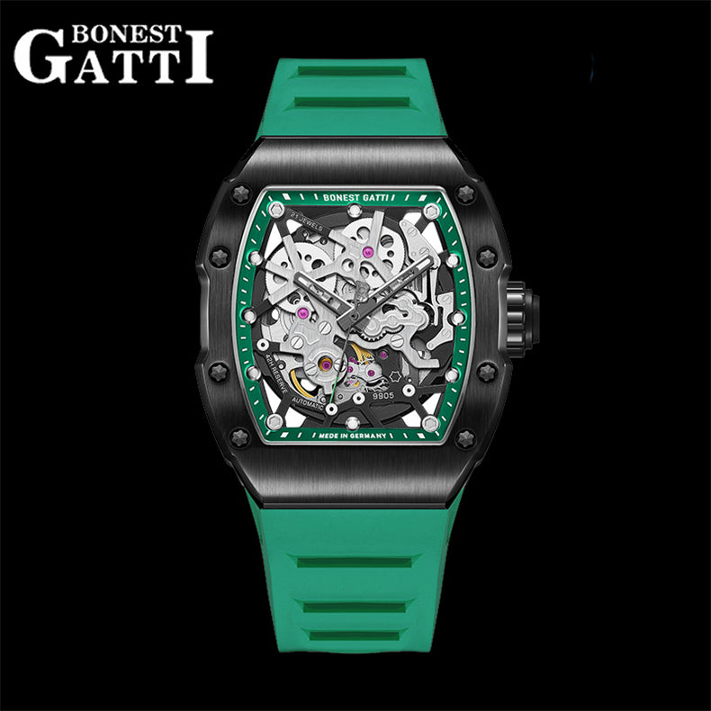 BONEST GATTI Automatic Mechanical Watch Citizen Movement Luminous Barrel Men's Watch BG9905